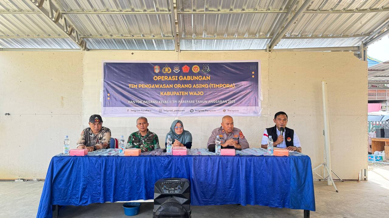 Operasi Gabungan Tim Pengawasan Orang Asing (TIMPORA) Kab. Wajo Bersama Kantor Imigrasi Pare-pare 